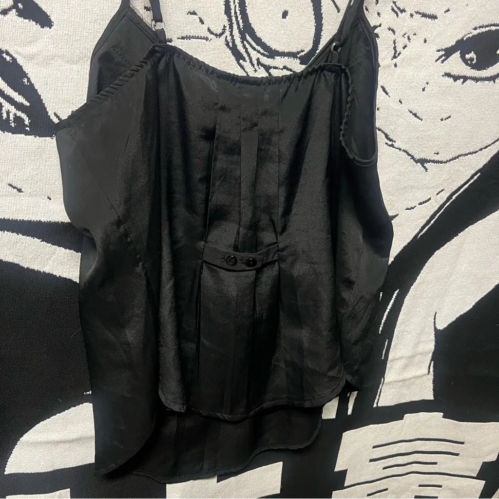 Black Embellished Spaghetti Strap Top Size M - Image 4