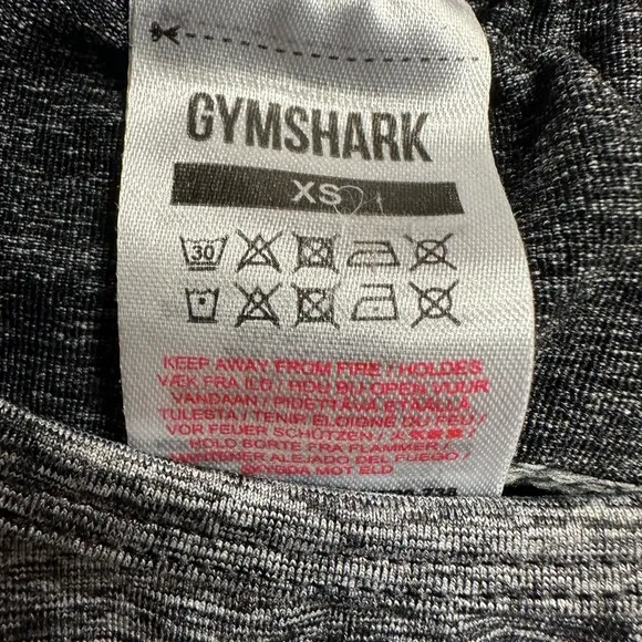 Gymshark Hyper Amplify Crop Black Gray Size XS‎ - Image 10