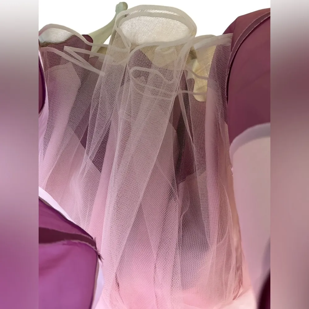 Vintage 1950's Candi Jones Cali Party Prom DRESS Gown Fit & Flare Petticoat Purple Size undefined - Image 10