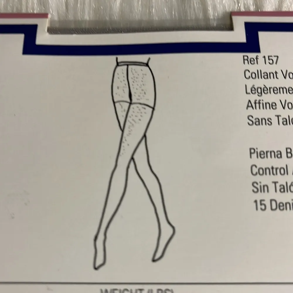 Givenchy Vintage Body Gleamers Shimmery Ultra Sheer Pantyhose Silver Fox Size C - Image 10