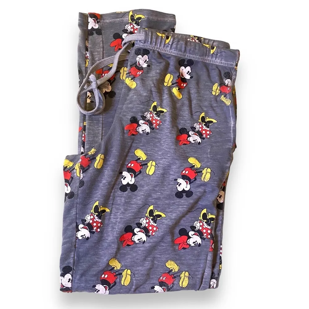 Disney Mickey Mouse "Perfect Match" Burn Out Pajama Set Size Small - Image 3