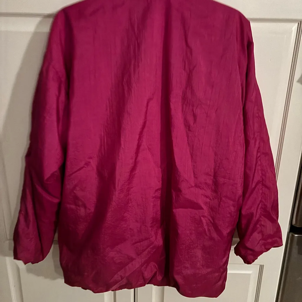 Reversible pink windbreaker and grey sweatshirt jacket. Size‎ medium. Gray - Image 3