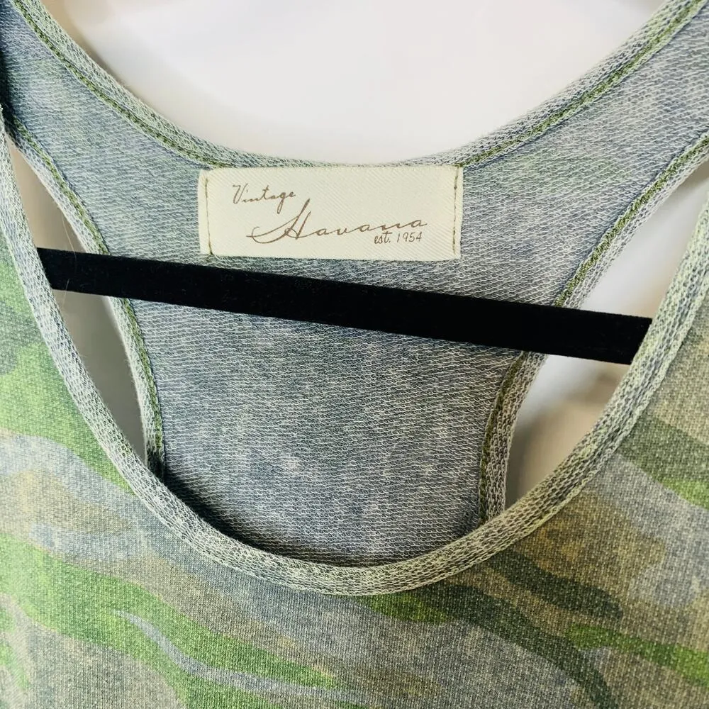 Vintage Havana Camo Tank Top Sz Small - Image 2