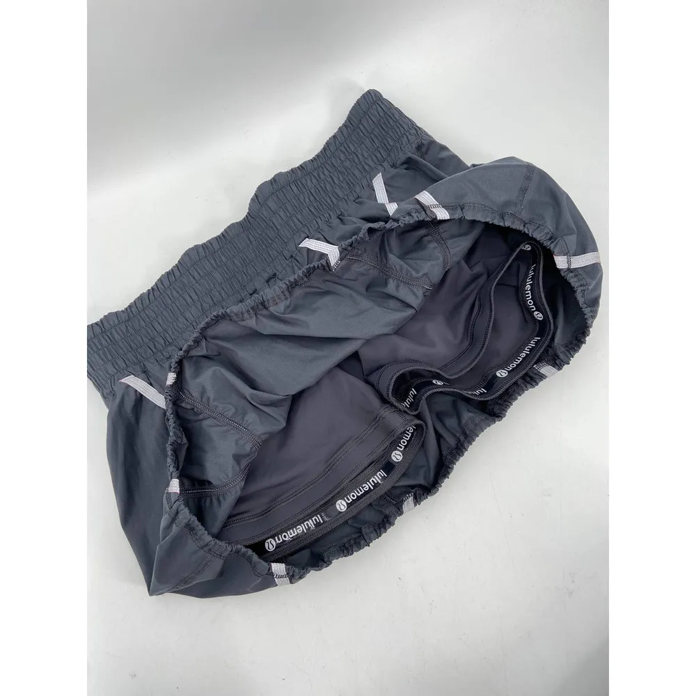 LULULEMON Gray Reflective Cycling Skort Light It Up Size 10 - Image 5