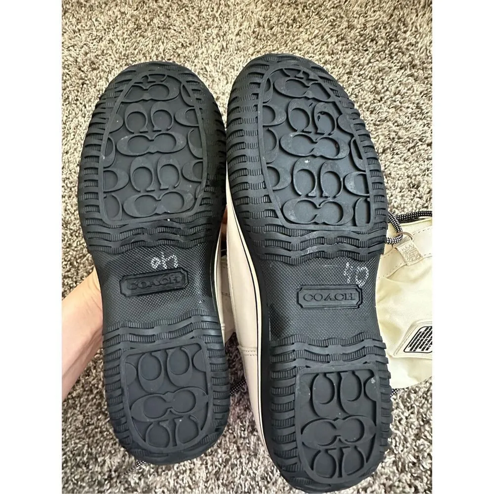 Coach Womens Sage Lace Up Cold Weather Hiking Snow Mid-Calf Winter Boots Shoes - Image 9