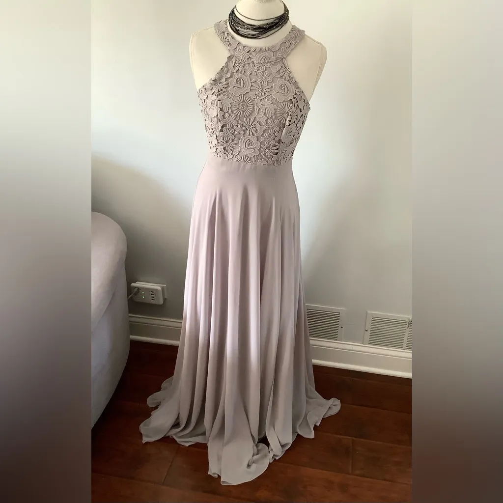 GORGEOUS LULUS maxi dress 💖FREE SHIP❣️ Gray - Image 2