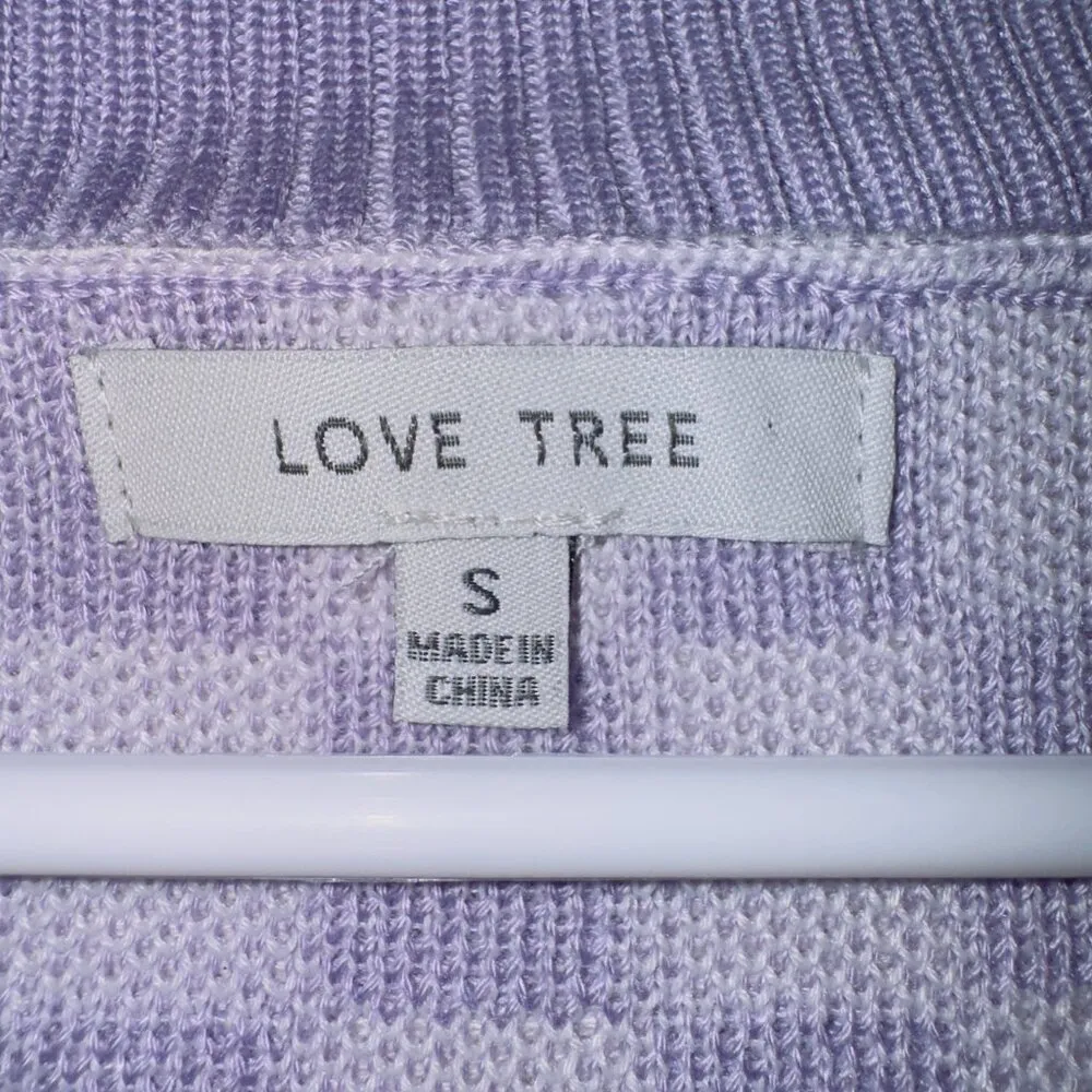 Love Tree Women's Purple White Checker Print Sleeveless Sweater Vest size small - Image 2
