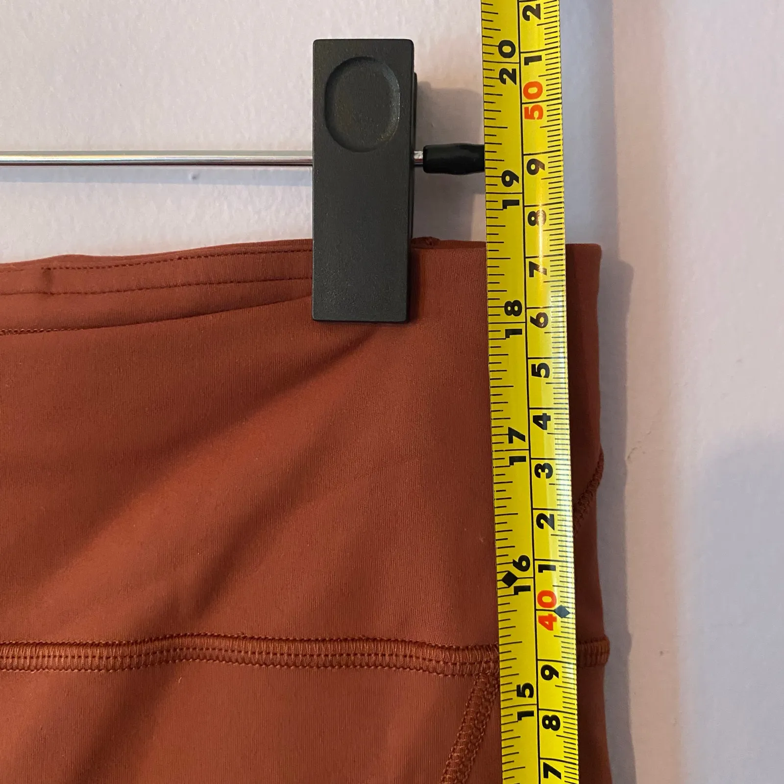 Lululemon Orange Everlux and Mesh High-Rise Biker Shorts 10" Women's size 10 - Image 9