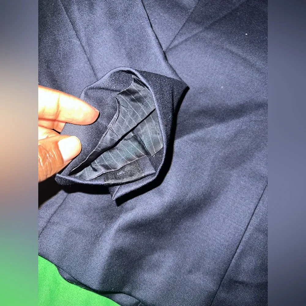 Rag & Bone Blue/ Black 100% Wool Blazer size 00 - Image 8