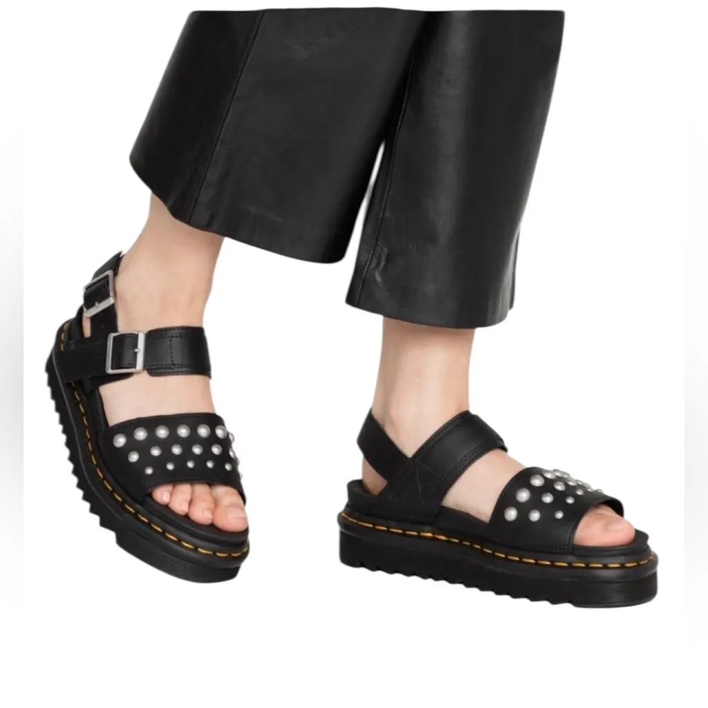 Dr. Martens Voss Stud Leather Sandals – Size 7 - Image 2