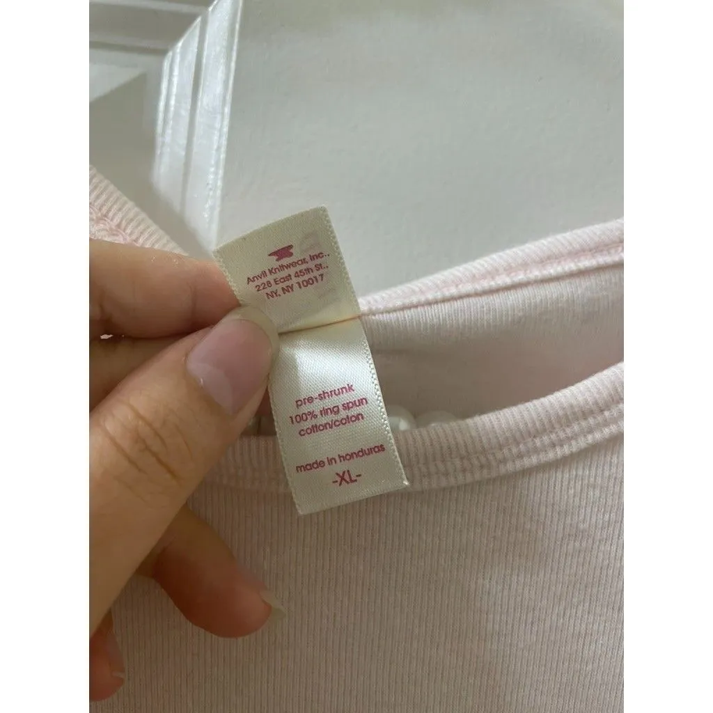 VTG Womens Anvil Boston Red Sox 2004 World Series Champions T-Shirt Size XL PINK - Image 4