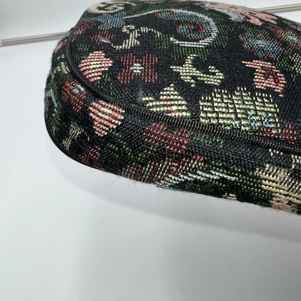 Oscar De‎ La Renta Vintage Needlepoint Pouch With hangtag and Tassel - Image 8