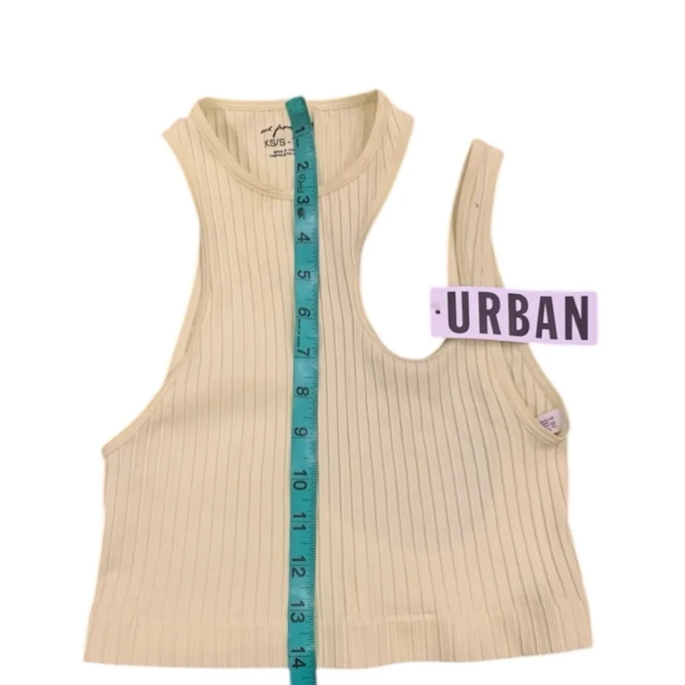 Urban Outfitters Neon Ribbed Cutout Crop Top Size XS/S - Image 7