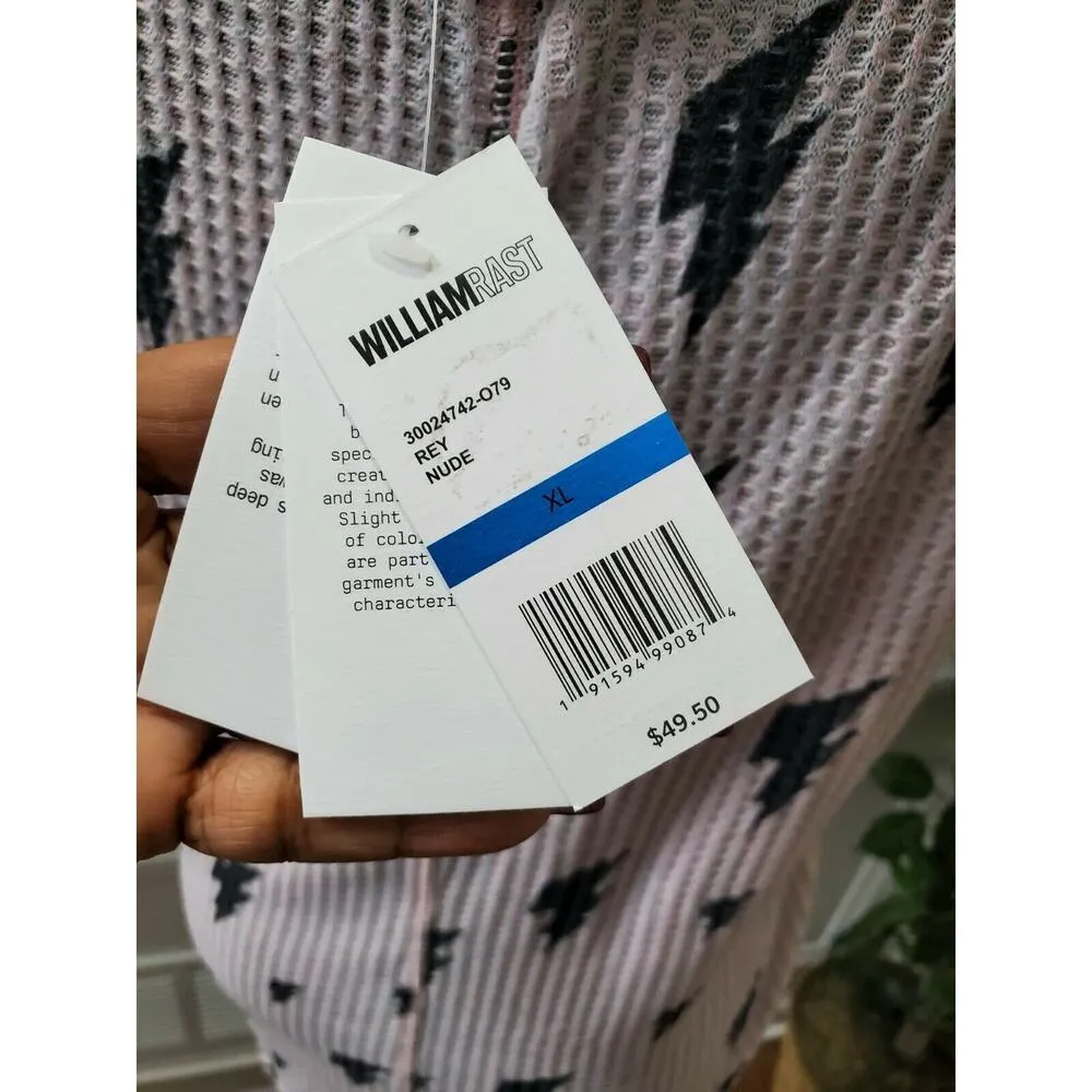 William Rast Women's Pink Polyester Round Neck Sleeveless Blouse Size X-Large - Image 7