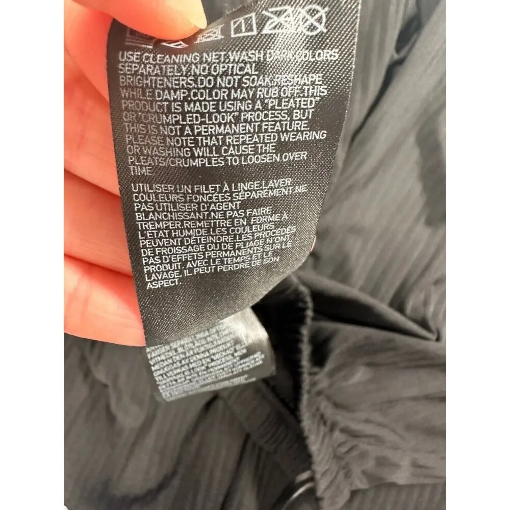 Uniqlo Pull On Pants Womens Small Elastic Black Wide Leg Stretch Lightweight - Image 10