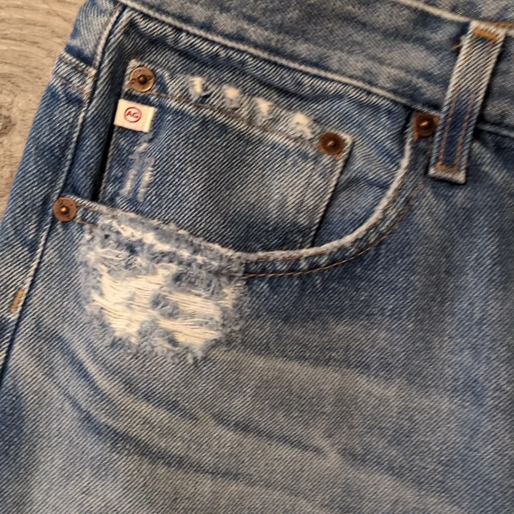 AG Adriano Goldschmied Clove High-Waisted Relaxed Vintage Straight Jeans Sz 32 - Image 5