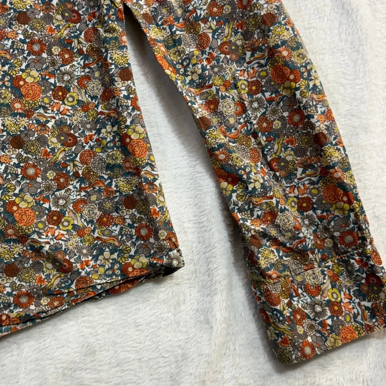 Downeast S Buttoned Floral Top Retro Cottagecore Fall Boho Teacher Twee 70s Soft - Image 4