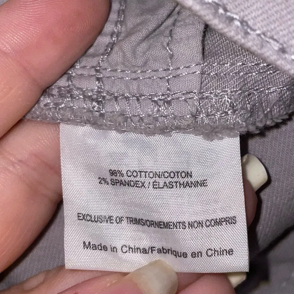 Tory Burch Gray Snap Button Hem Skinny Jeans Size 26 - Image 8