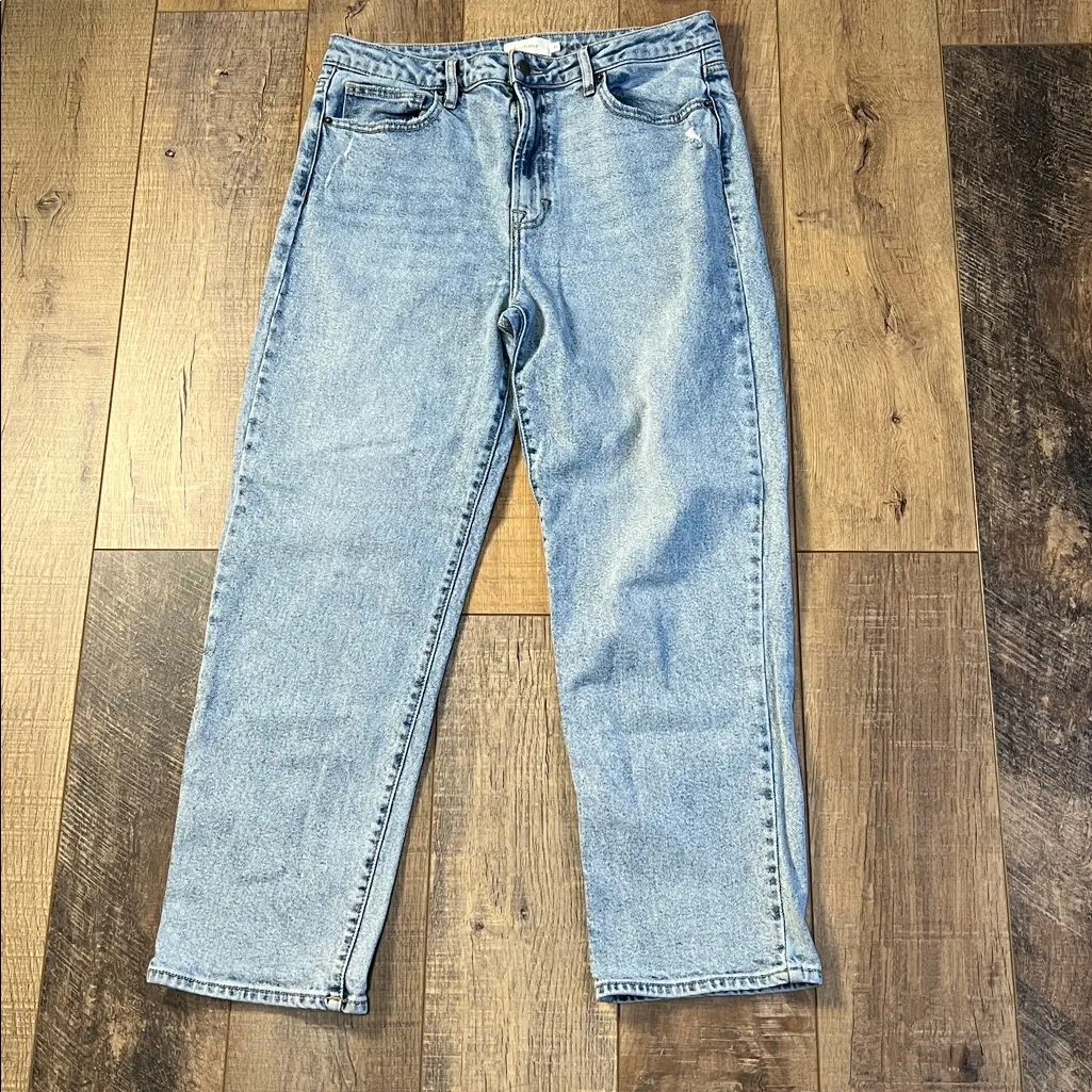 Bohme Classic Straight Leg High Rise Jeans Light Wash Size 31 - Image 2