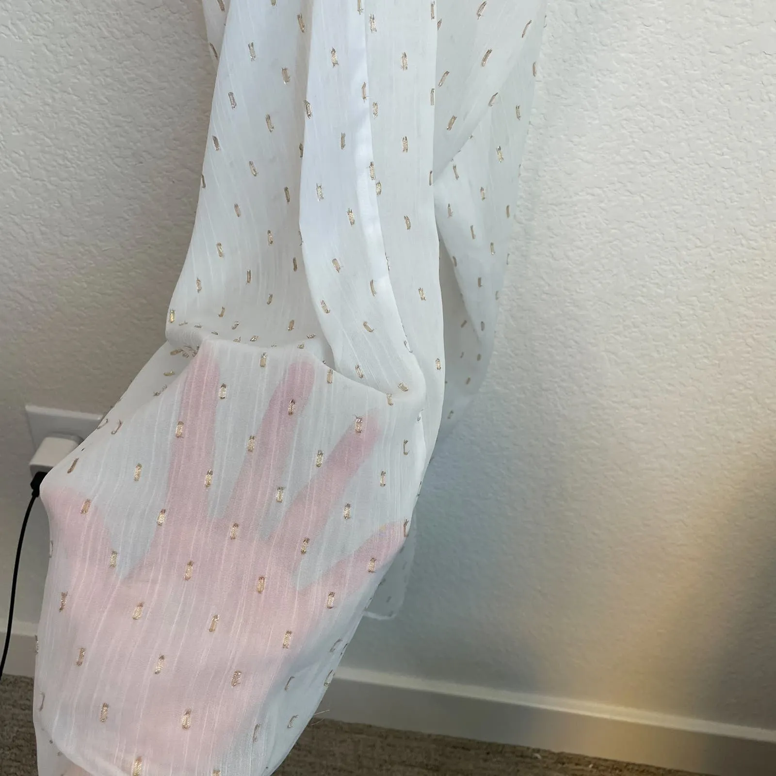 TULAROSA Revolve White Yellow Sheer Cut Out Jumpsuit - Image 9