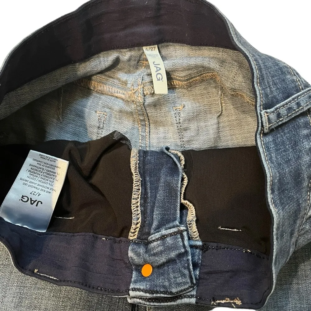 JAG Mid Rise Straight Leg Let Down Raw Hem, Sz 4/26 - Image 10