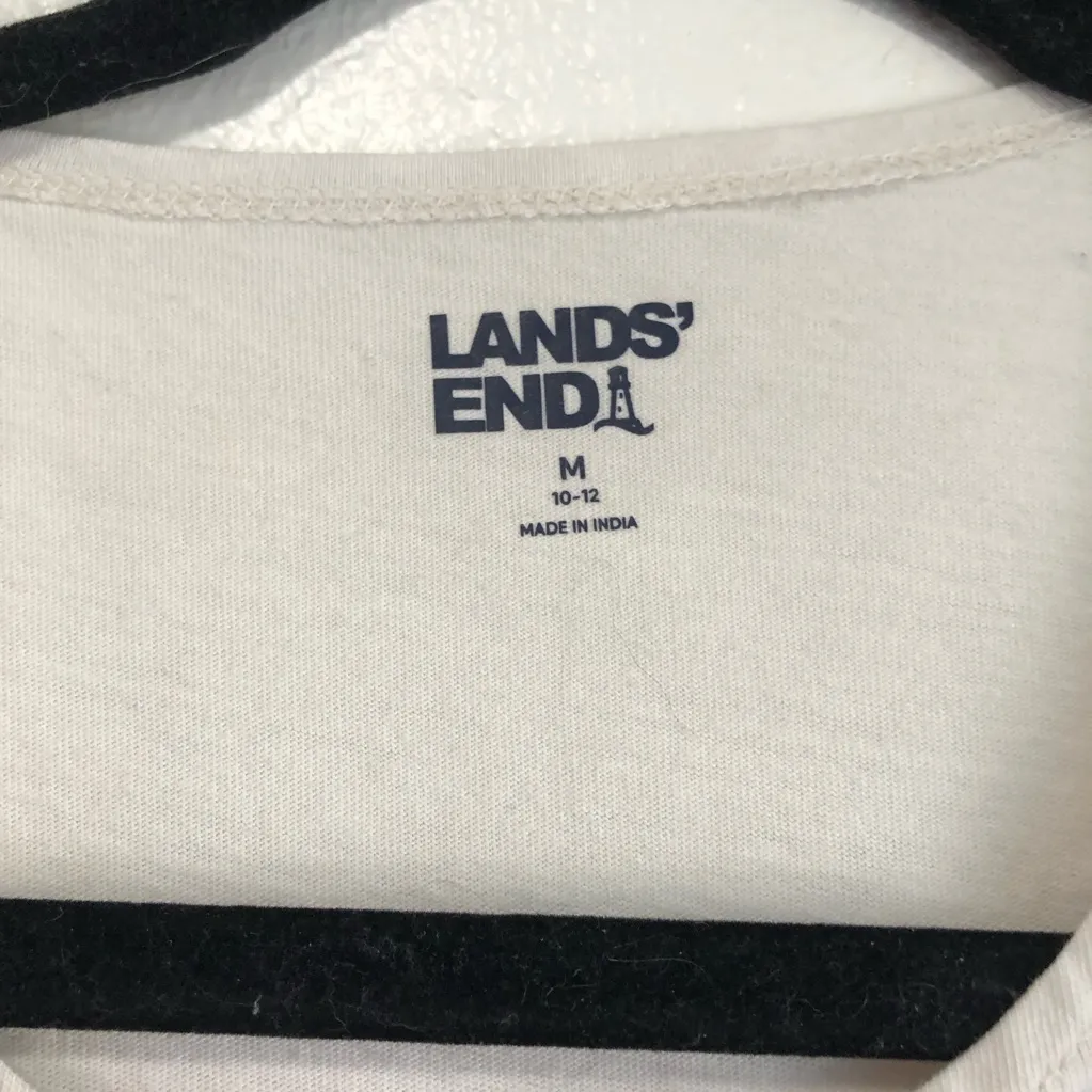 Lands End Womens Rainbow Tie Dye Cotton Jersey Swim Cover SIZE M Medium Pride - Image 5