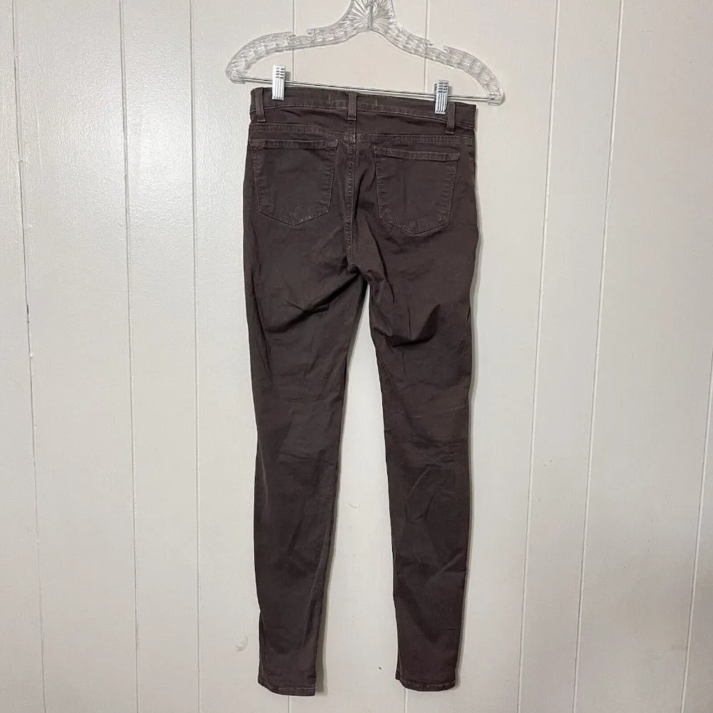 J BRAND Skinny Leg Dark Brown Jeans size 25 - Image 2