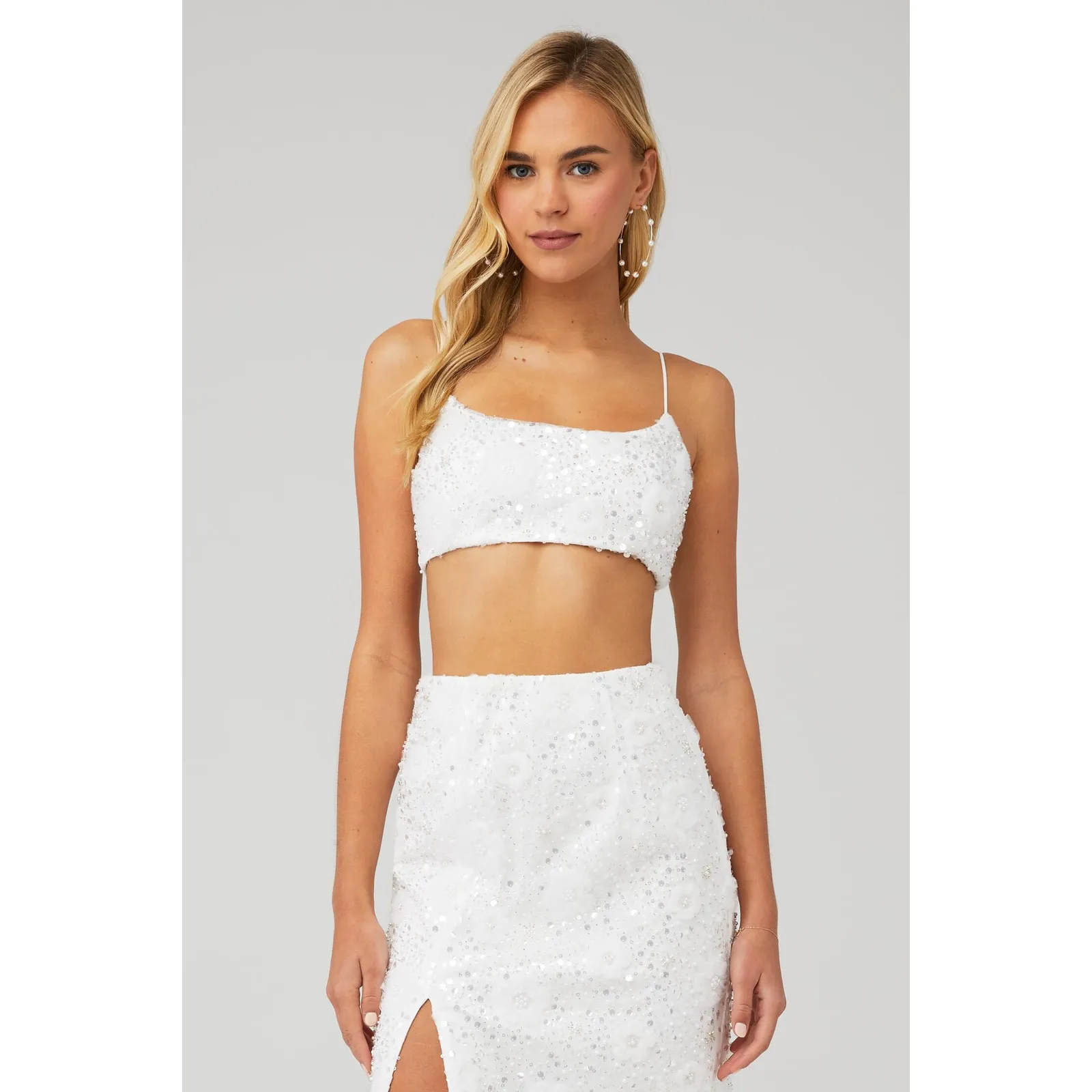 Show Me Your Mumu Love Letter Top in Embellished Tulle Floral S - Image 3