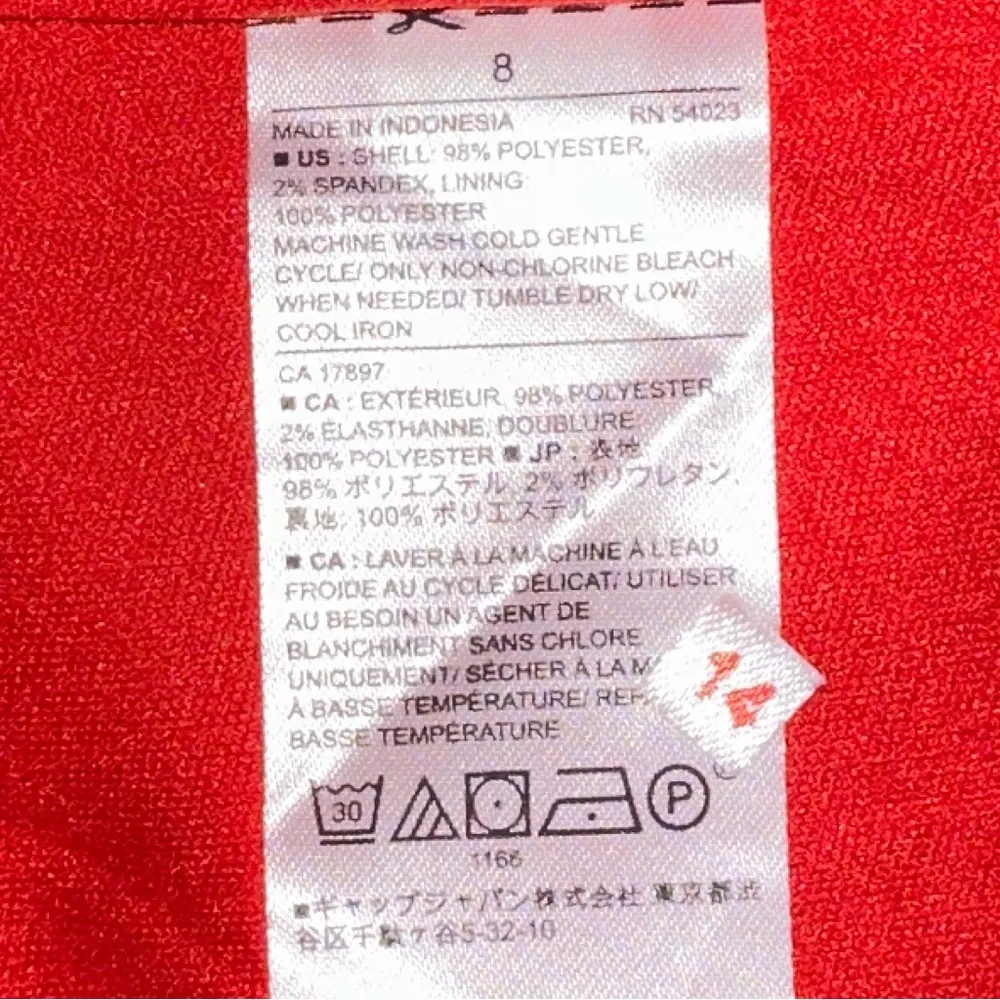 Banana Republic Dress Womens 8 Burnt Orange Pleated Cutout Neck Lined Sheath NEW - Image 10