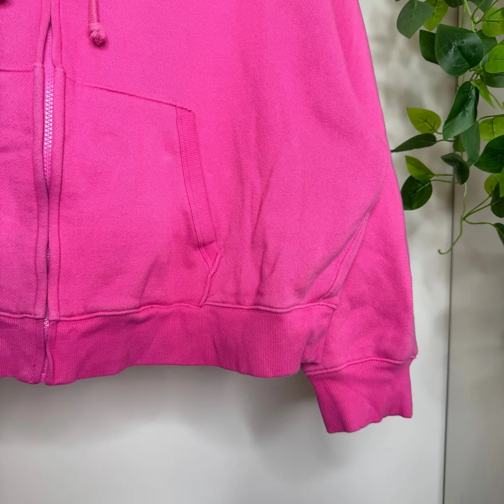 VS Pink Ivy Campus Fleece Full Zip Hoodie Jersey Shore Graphic size XL - Image 10