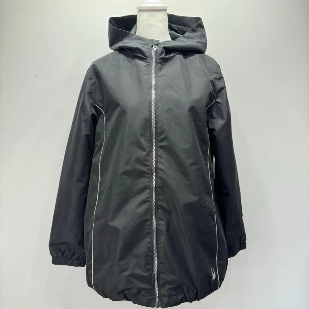 Spyder Black Piping Windbreaker Lightweight Hooded Jacket Women’s Size Large NEW - Image 10