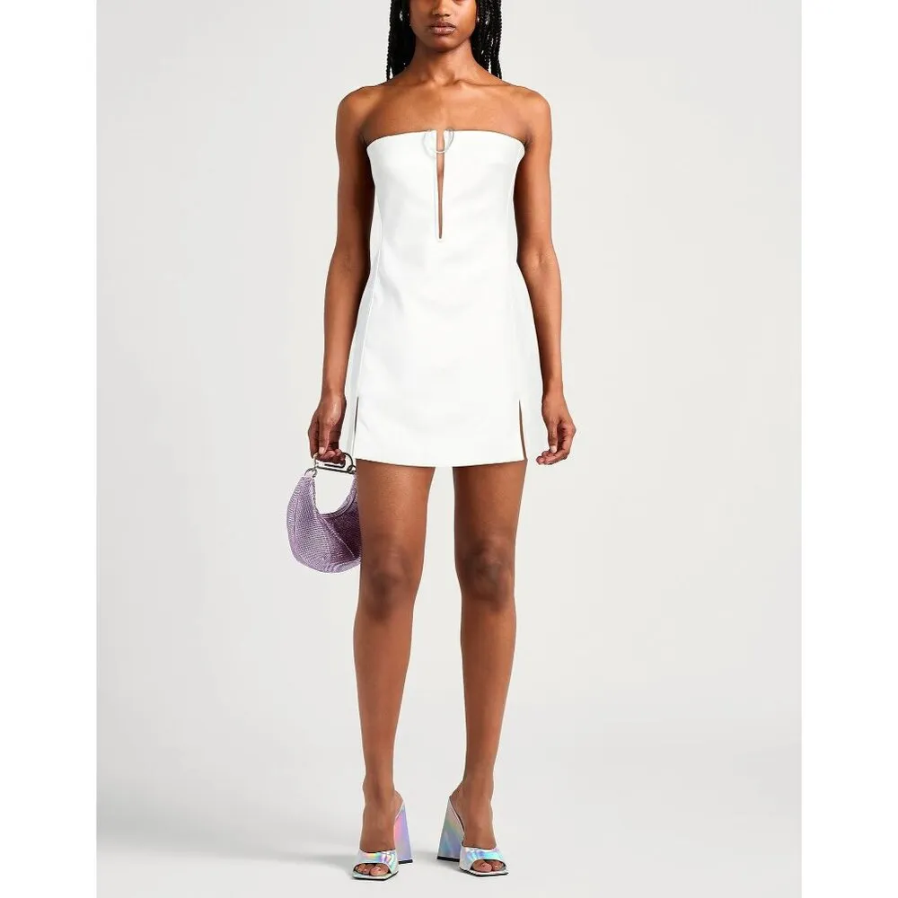 Dion Lee Mobius Mini Dress in Ivory Aus 4 US 0 New Womens Strapless Canvas White - Image 13