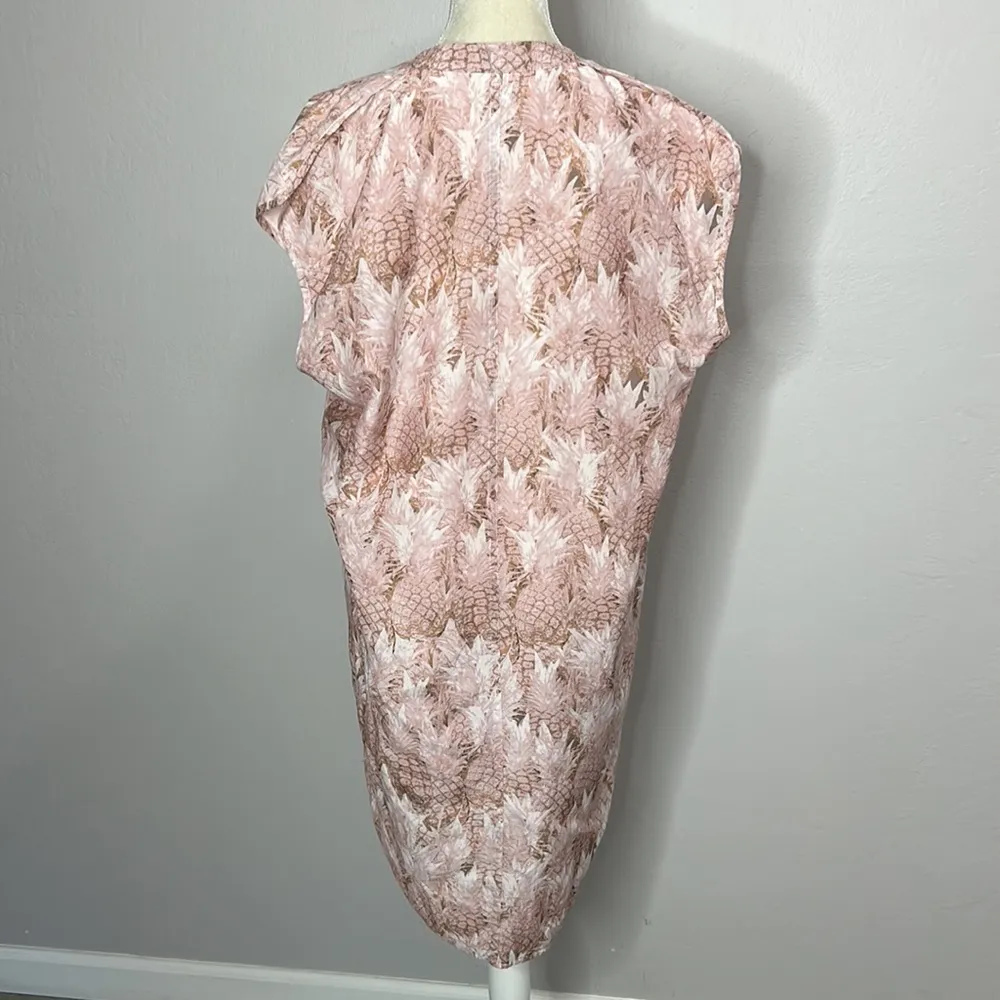 Anthropologie • the odells tropical pineapple cotton silk dress - Image 98