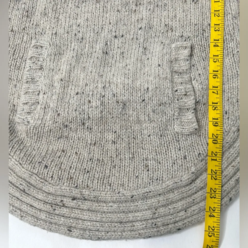 Cynthia Rowley Turtleneck Womens Size L Tan Long Sleeve Sweater Wool Blend Thick - Image 3