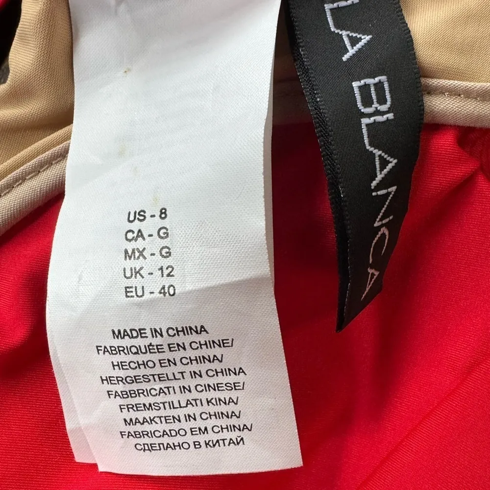 Island Goddess Underwire Twist Front Top - Cherry Red - LB3ZZ70 Size 8 - Image 2