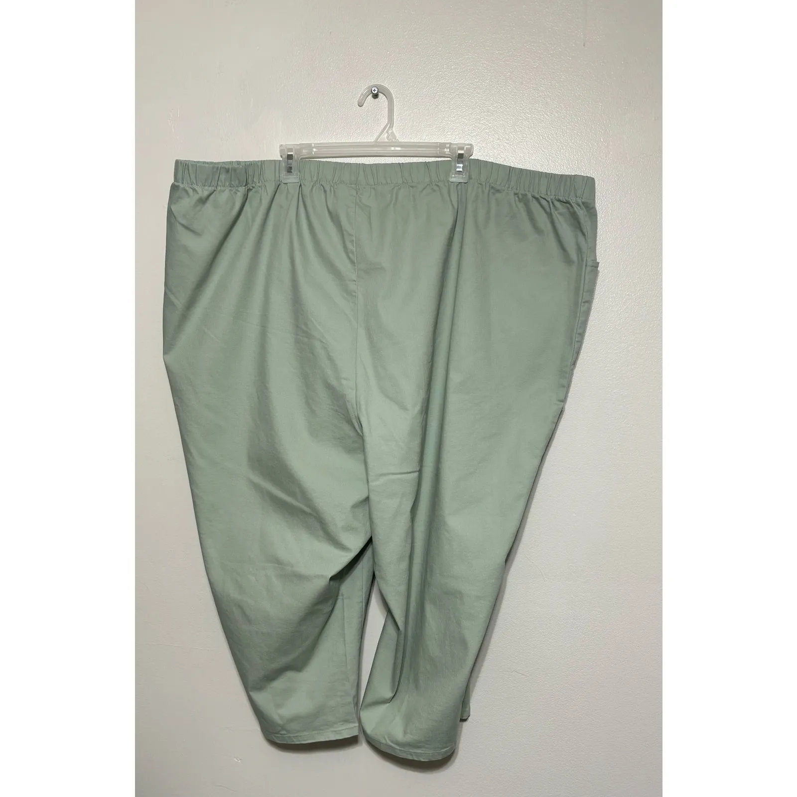 Woman Within Light Green Capris Plus Size Pants Size 40W - Image 3