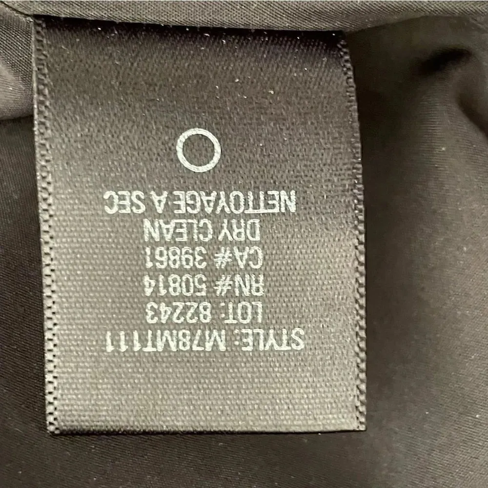 Tahari Black Gothic Button Down Shoulder Pads Lined Office Blazer Jacket Sz 4 - Image 8