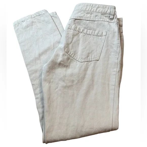 Pilcro Anthropologie Hyphen Fit Linen Cotton Pants Size 27 - Image 2