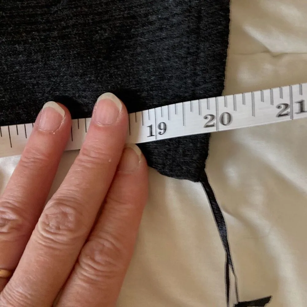 Michael Lauren MLM-8051-CSW Harvest L/S Crew Neck Dress Size L Charcoal (F4) NWT - Image 6