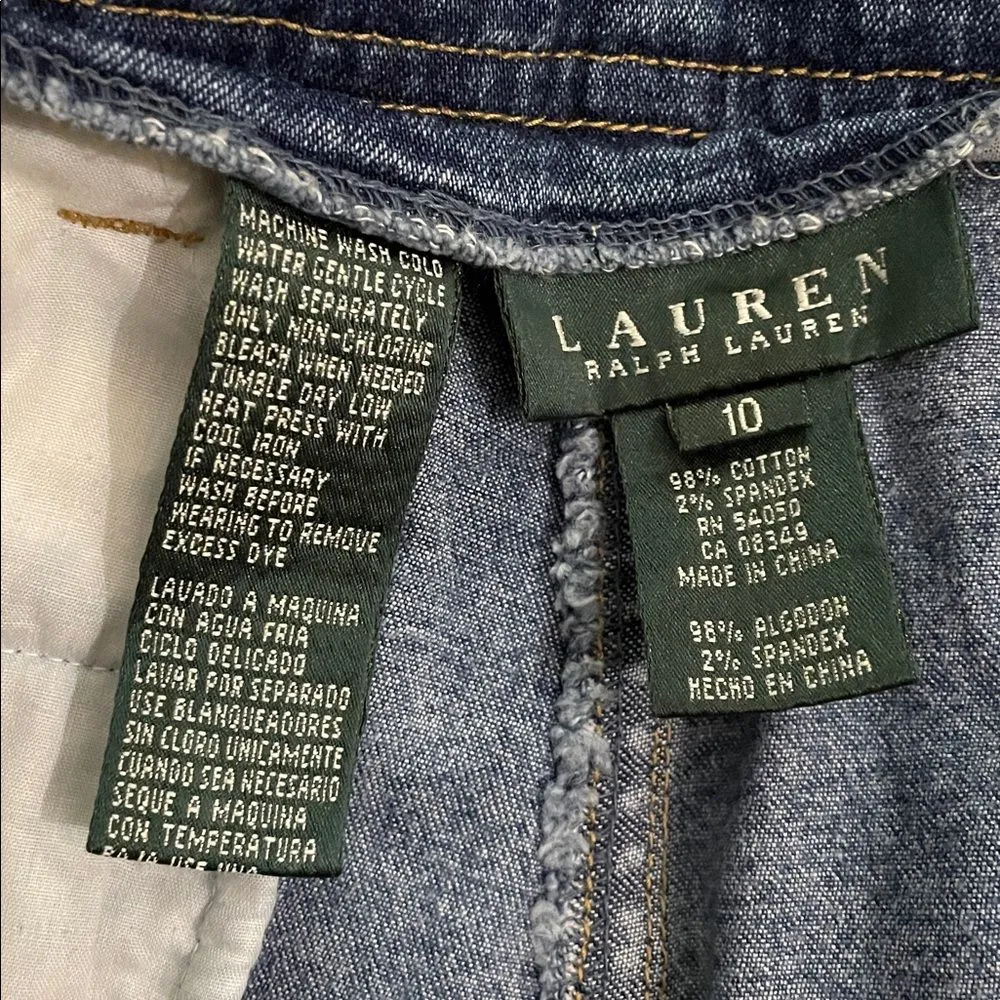 Lauren Ralph Lauren Vintage Denim Straight Leg Blue Jeans Womens Size 10 32x29 - Image 2