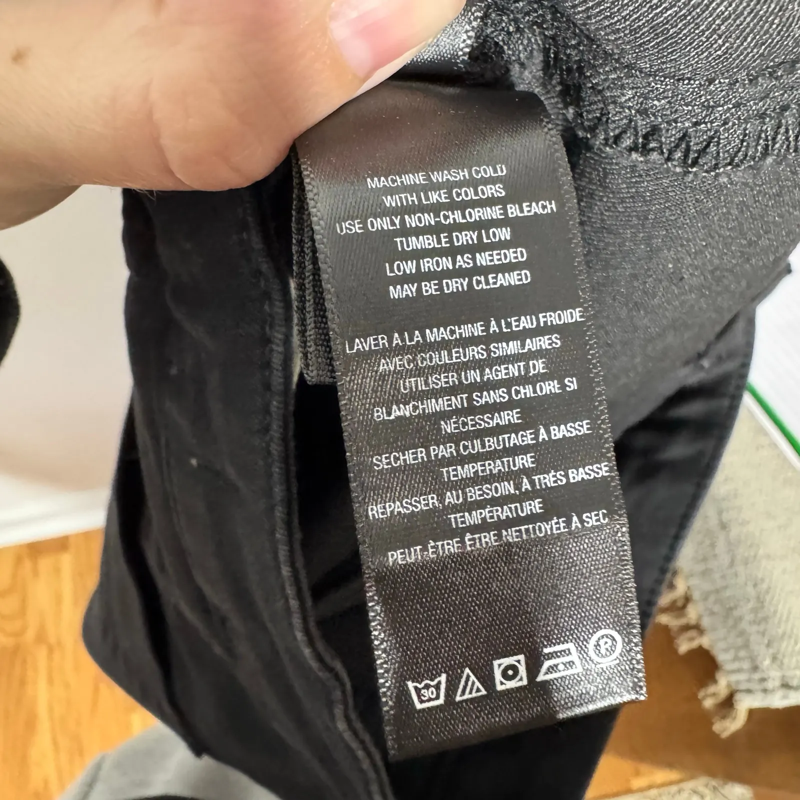 Free People We the Free Flared Jean Women 26 Black Western Dark Boho Country Y2K - Image 10