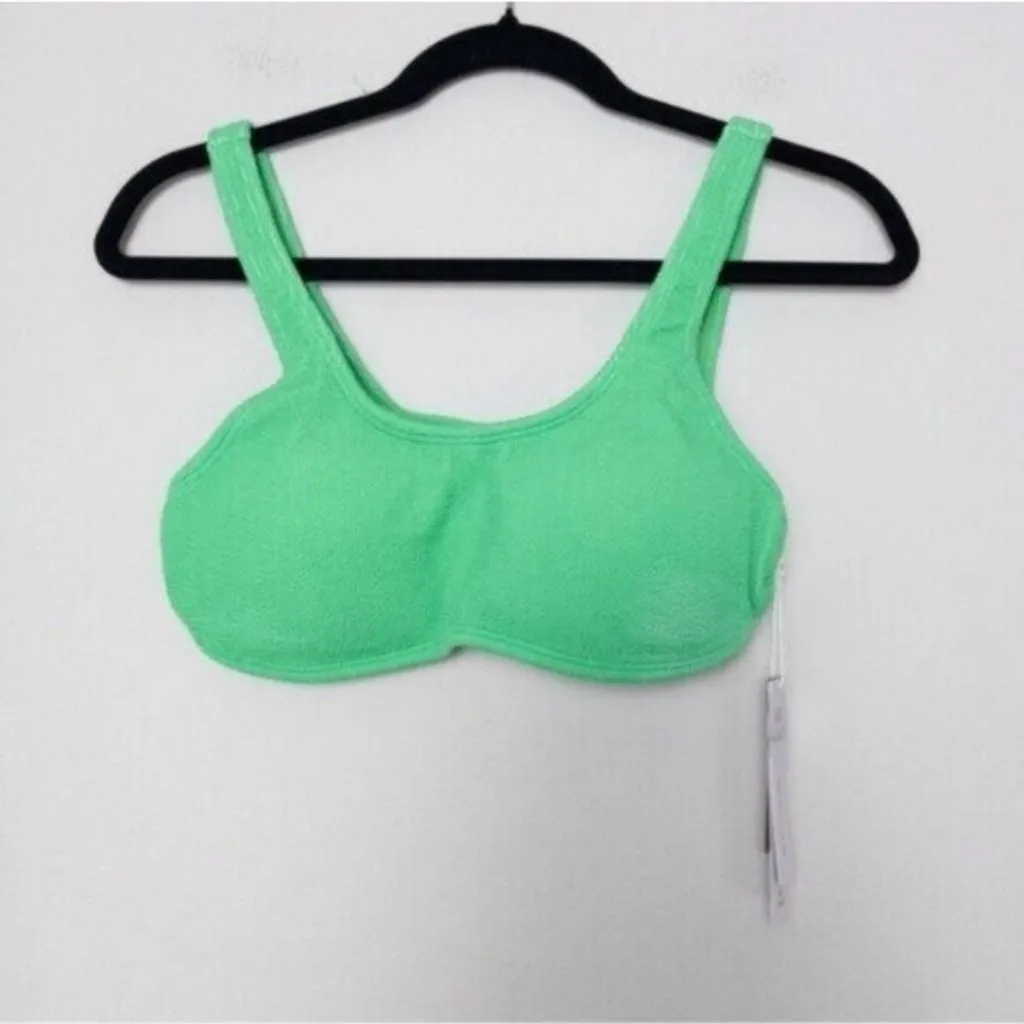 NWT PilyQ Kiwi Reef Halter Ring Side Bikini Set High Cut Full Bottom Medium - Image 6