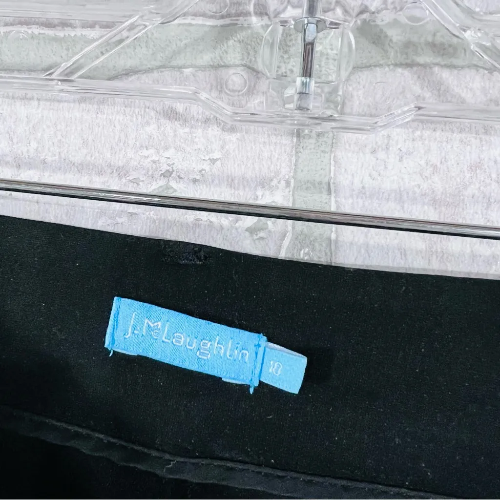 J. McLaughlin Deanne Black Straight Leg Pants Size 10 - Image 7