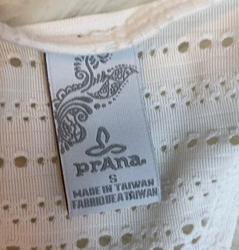 Prana Racerback Eyelet Long Tank Top Small - Image 5