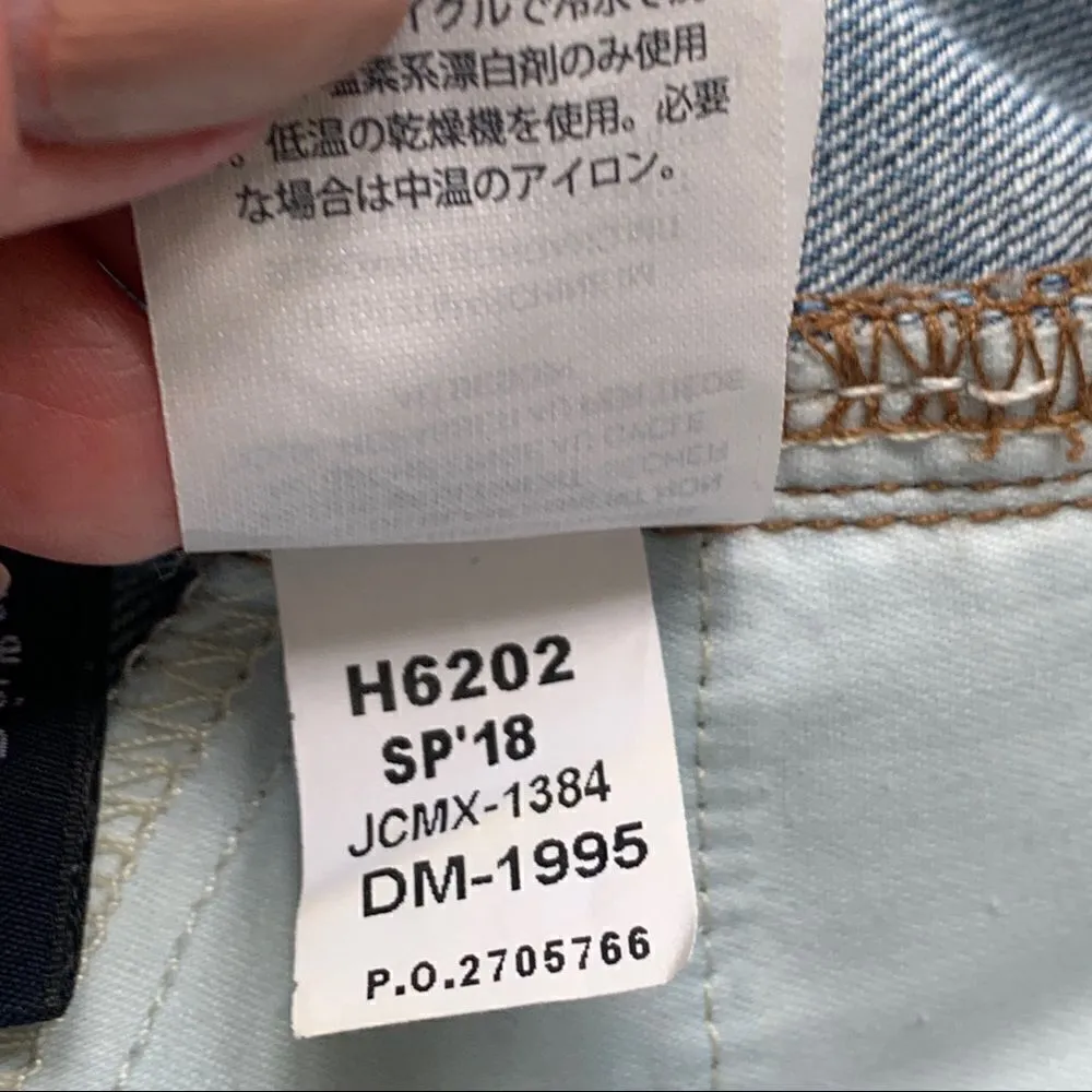 J. Crew Indigo Denim Raw Hem Jean Short Size 30 - Image 9