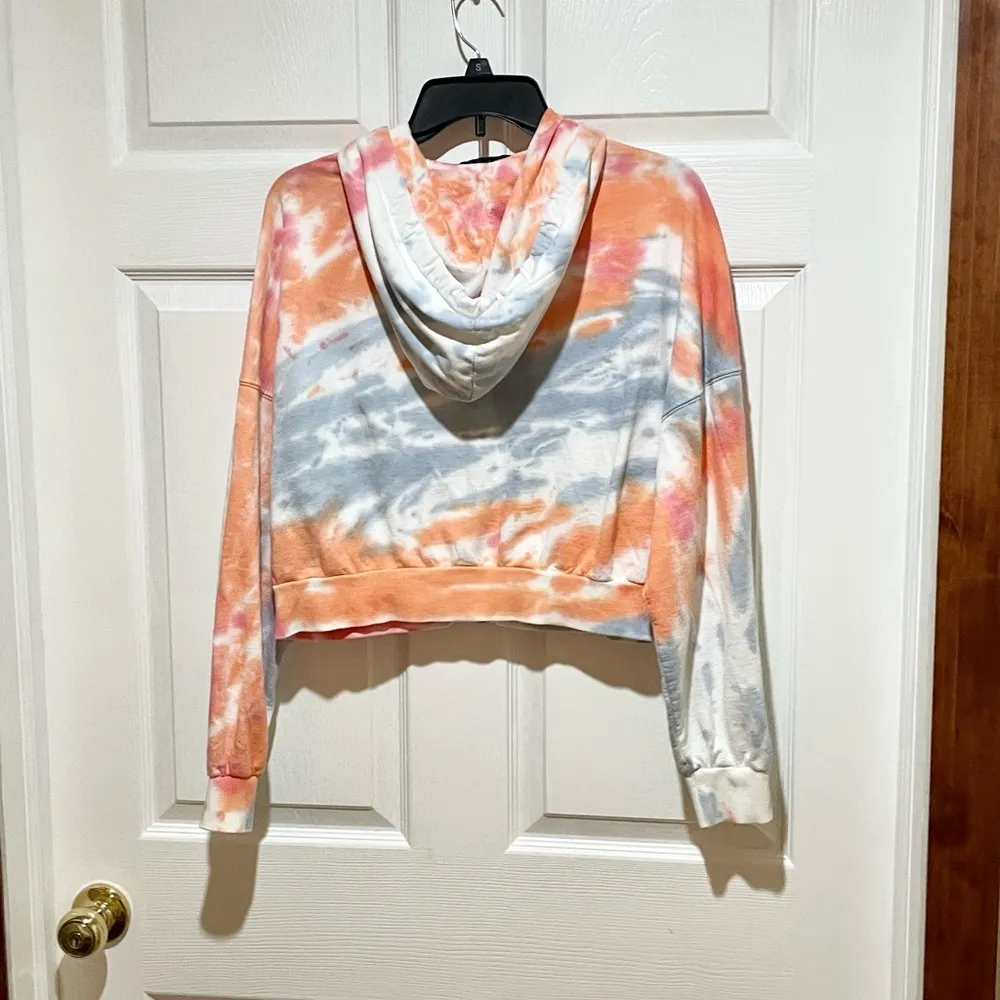Young Fabulous & Broke Zip Front Tie Dye Hooded Sweatshirt - Image 4