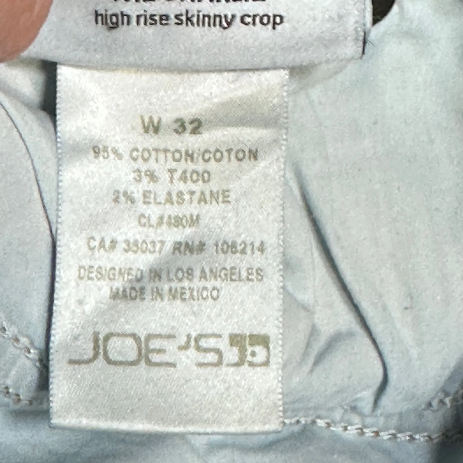 JOES JEANS The Charlie High Rise Skinny Jeans Medium Wash Distressed Raw Hem W32 - Image 8