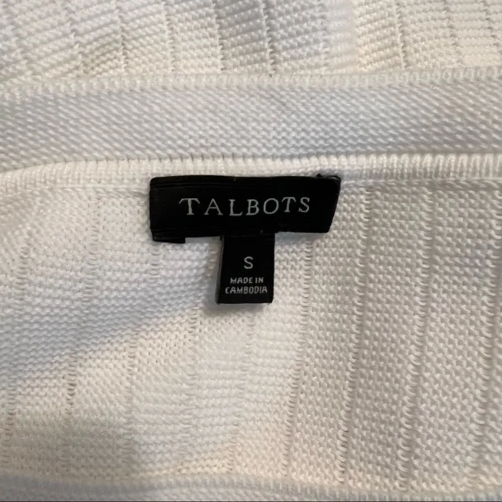 Talbots Sweater Long Sleeve Ribbed Knit Button Accent Detail S Round Neck Casual - Image 15