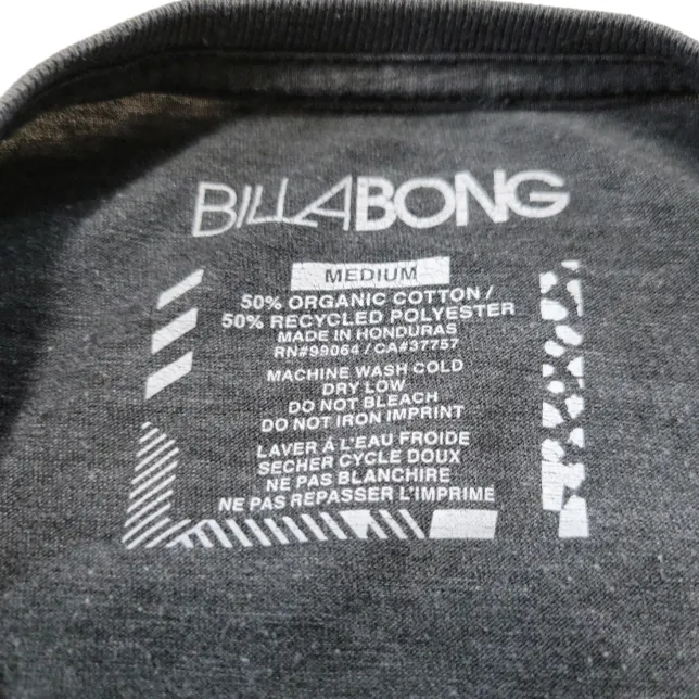 Billabong Shirt Size Medium Surfers For Cetaceans "Stands For Our Seas" Graphic Tee Unisex  - Image 9