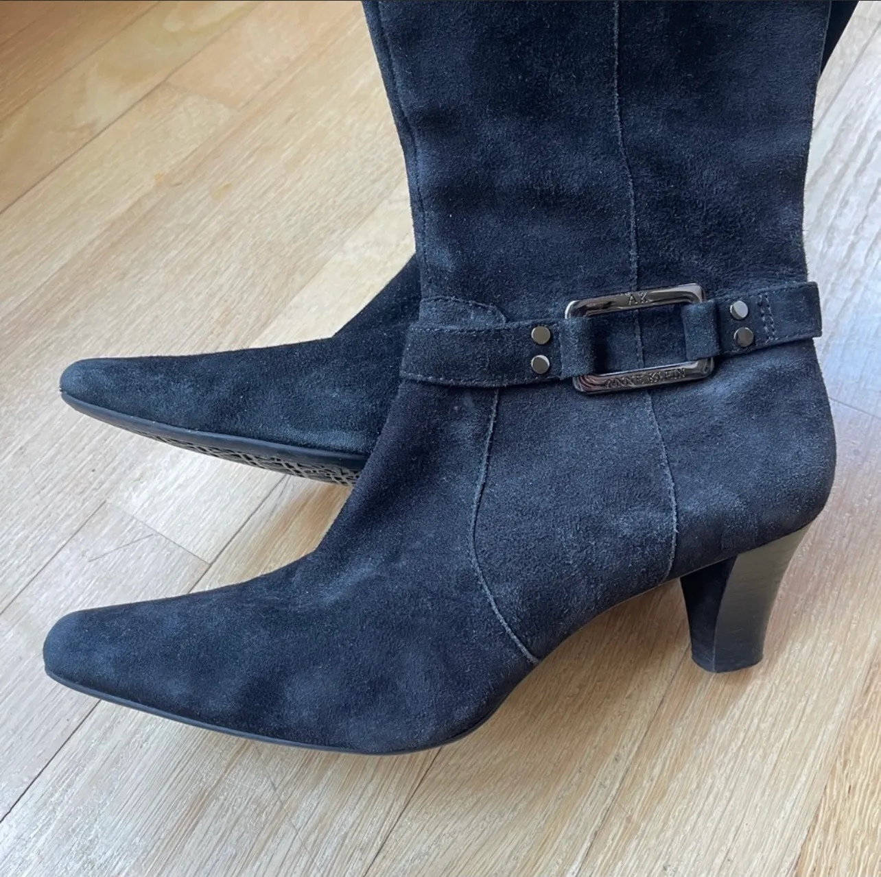 Anne Klein Leather Suede Boots - Image 3